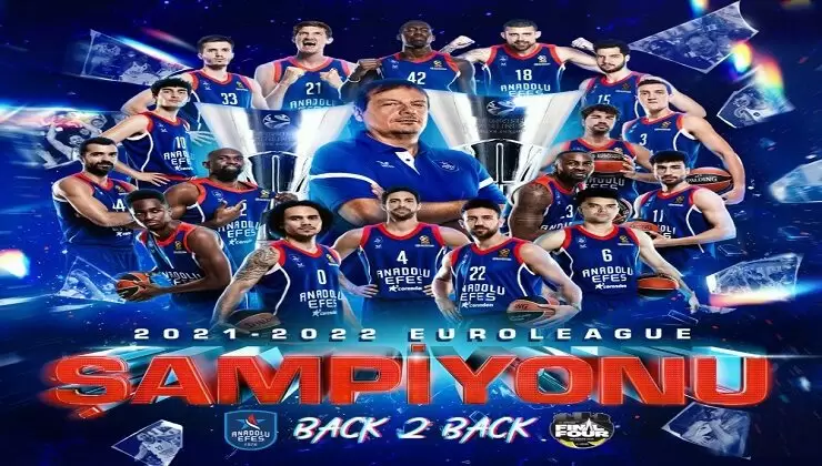 Anadolu Efes Üstüste 2.Kez Euroleague Şampiyonu Oldu!